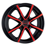 MAK MILANO 4 BLACK AND RED 7X17 4x100 ET40 72 